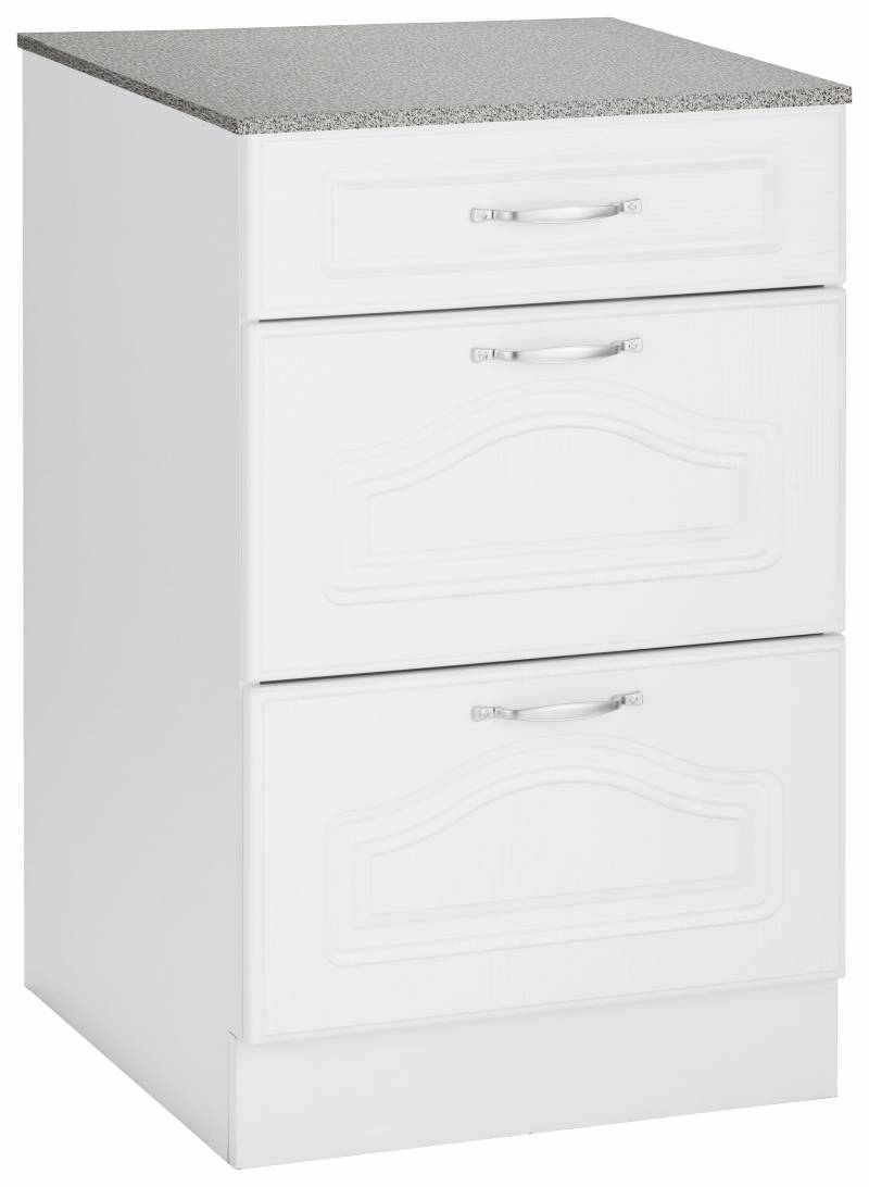 wiho Küchen Unterschrank »Linz«, 50 cm breit, mit 2 grossen Auszügen, in Landhaus-Optik von wiho Küchen