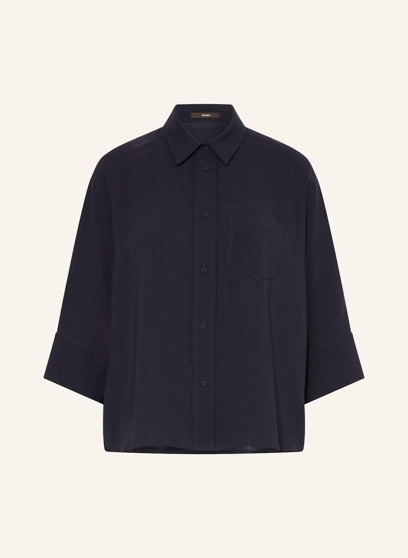 Windsor. Hemdbluse Mit 3/4-Arm blau von windsor.