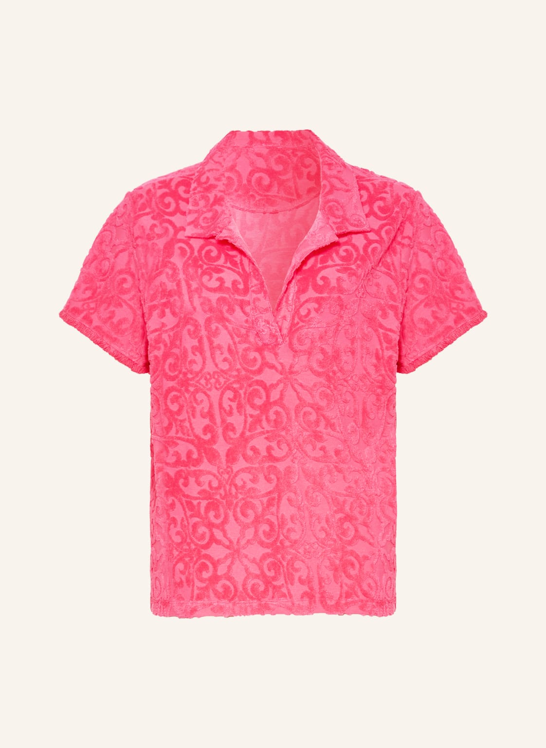 Yippie Hippie Poloshirt Mit Frottee pink von yippie hippie