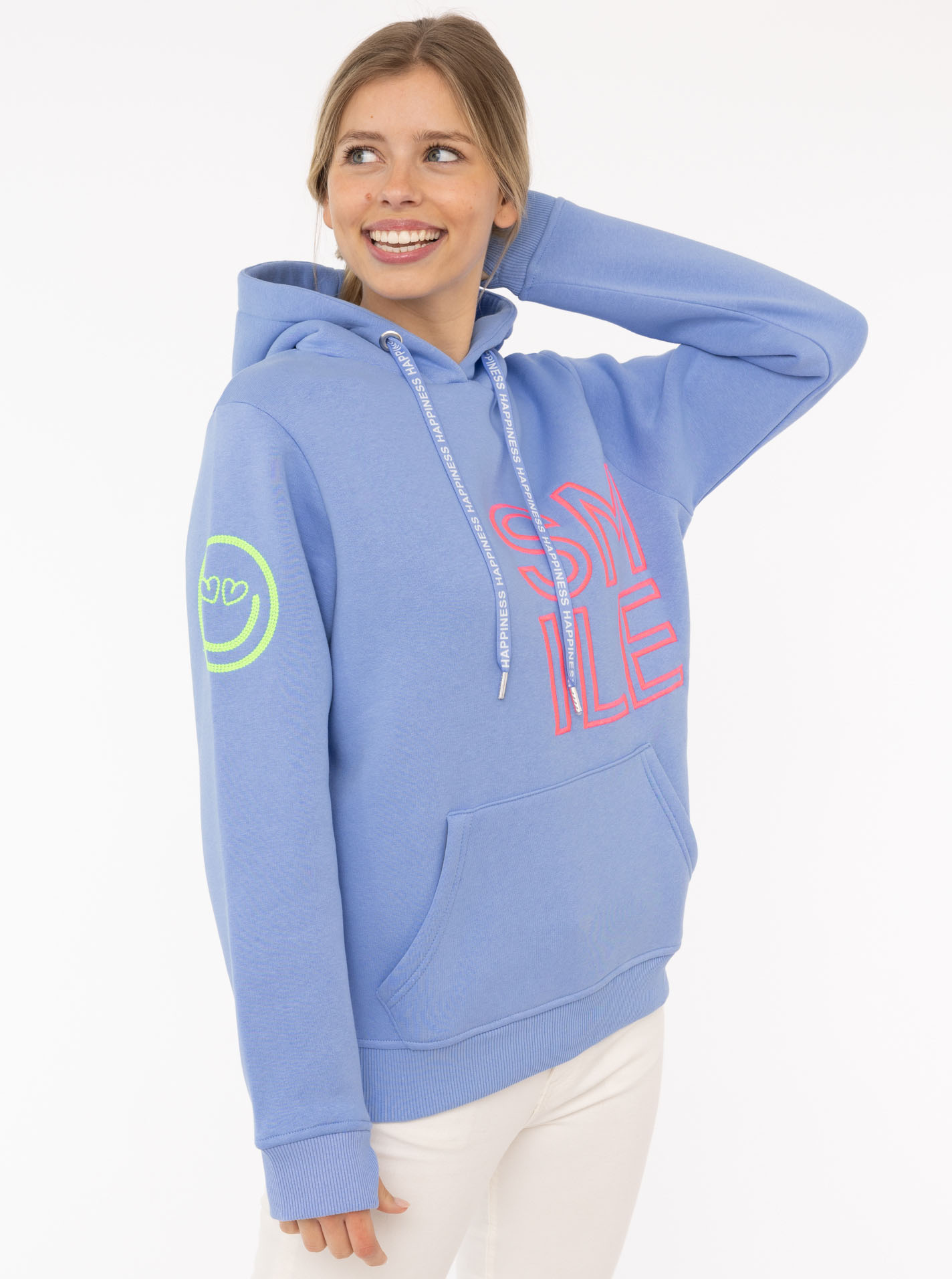 Zwillingsherz Hoodie »"Alissa 2.0"«, mit SMILE Stickerei vorne und hinten Zwillingsherz Hoodie »"Alissa 2.0"«, mit SMILE Stickerei vorne und hinten von zwillingsherz