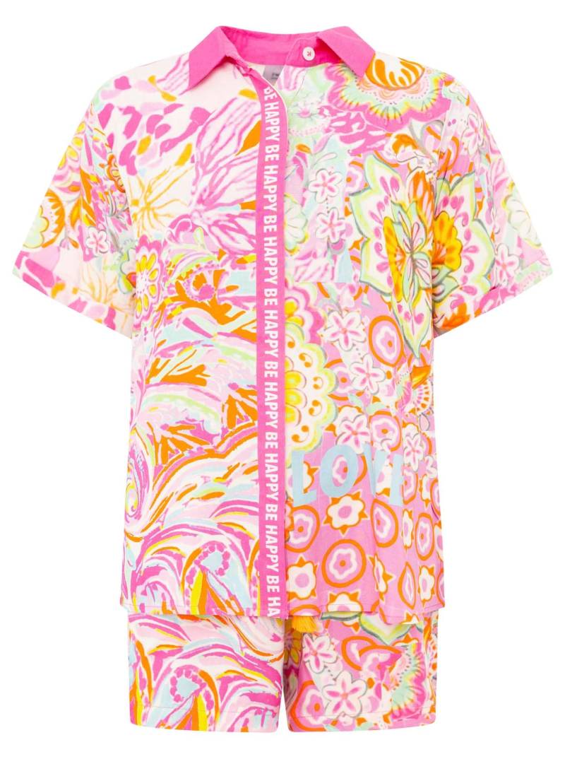 Zwillingsherz Shirtbluse »"Power Aquarell"«, Set mit Bluse und Shorts mit Tasseln aus Viskose von zwillingsherz