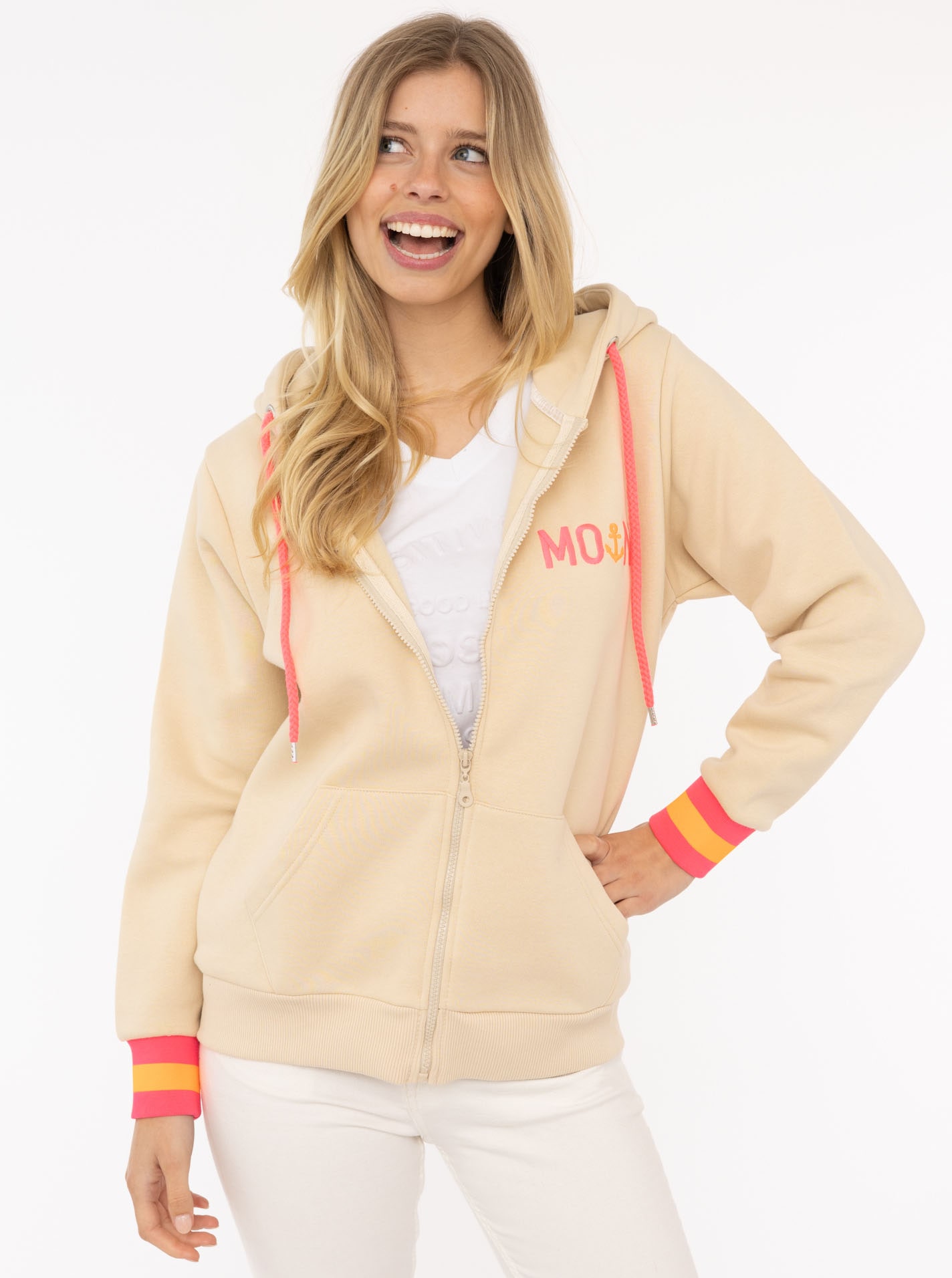Zwillingsherz Sweatjacke »"Moin ZH"«, mit Moin und Anker Stickerei und Kontrastbündchen Zwillingsherz Sweatjacke »"Moin ZH"«, mit Moin und Anker Stickerei und Kontrastbündchen von zwillingsherz