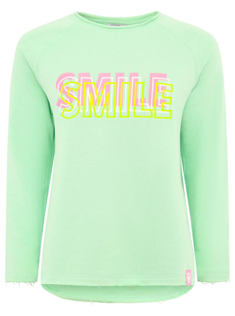 Zwillingsherz Sweatshirt »"Smile"«, mit fröhlichem Statement-Print von zwillingsherz